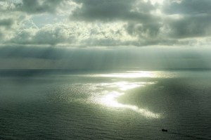 Ciel menacant au-dessus de la mer Mediterranee
